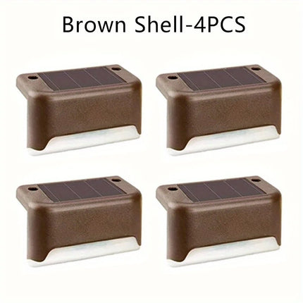 NG101 LED Solar Stair Lights Energy Saving Outdoor 4 Pack by zapcart