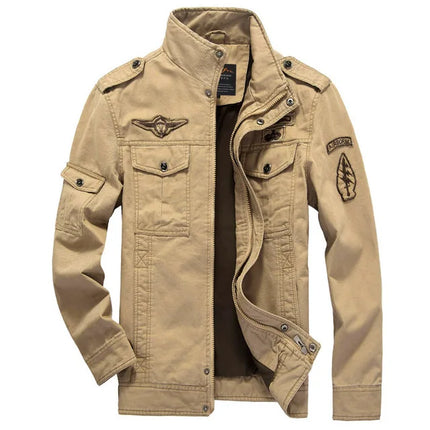 FujianChoice Men Casual Army Cargo Jacket Plus Size M To 6XL by zapcart