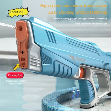 2 Sticks Kids Electric Water Gun Full Automatic Beach Battle by zapcart