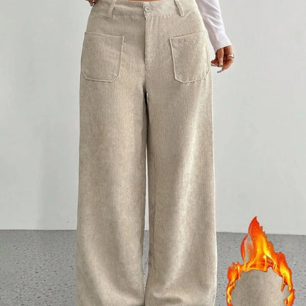 Womens Wide Leg Pants Loose Casual Floor Length Pockets by zapcart