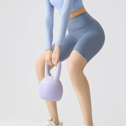 BIVIGAOS Women Biker Shorts Sharkskin Tight Knee Length by zapcart