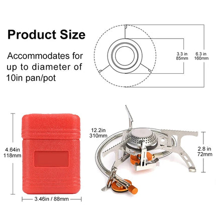 Choice Portable Gas Camping Stove 3500W Folding For Hiking by zapcart