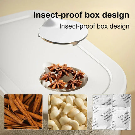 Airtight Rice Storage Box 5kg 10kg Capacity Pantry Kitchen by zapcart