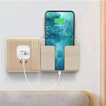 VIKEFON Wall Mounted Phone And Remote Holder Storage Box by zapcart