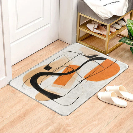 CN Fujian Morandi Abstract Door Mat Non Slip Absorbent Home by zapcart