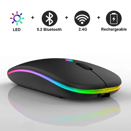 Phonepace Wireless Mouse Dual Mode Bluetooth Silent Office