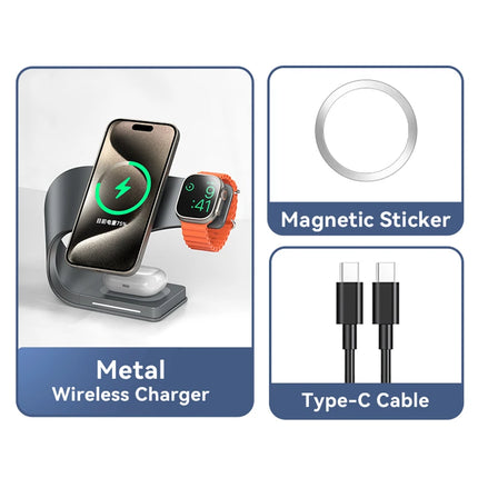 4 In 1 Magnetic Wireless Charger iPhone AirPods Watch by zapcart