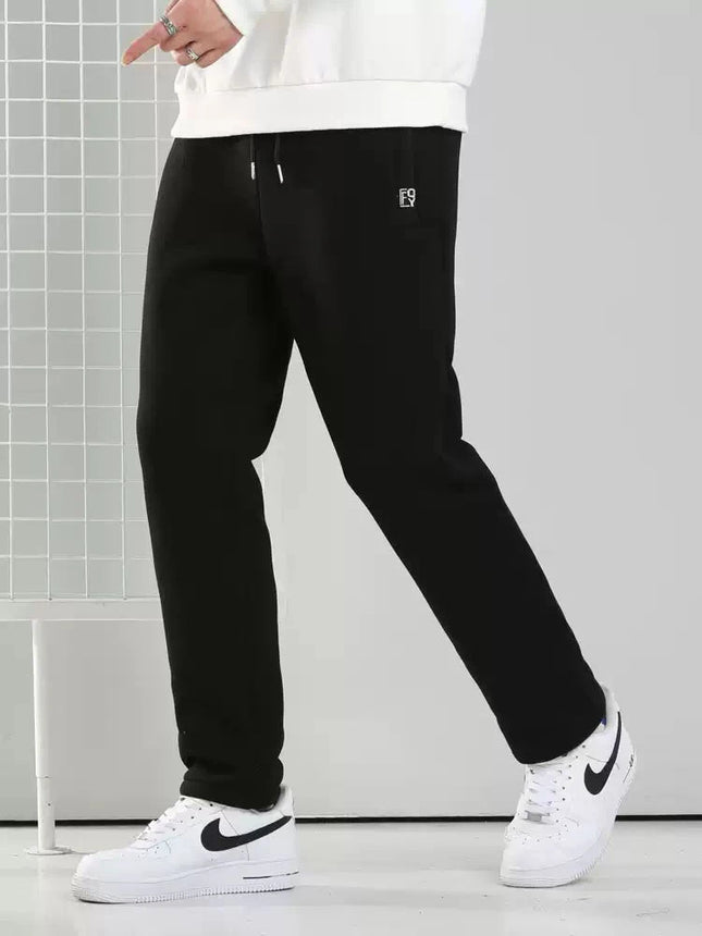 Anbican Winter Mens Thick Fleece Joggers Plus Size Pockets by zapcart