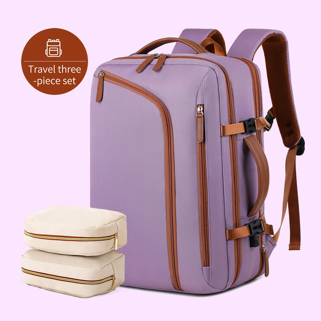 Backpack Unisex New Simple Business Computer Backpack Outdoor Large Capacity Travel Bag Student School Bag Boys by zapcart