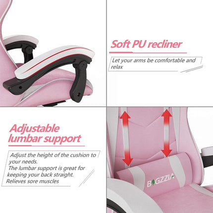 Bigzzia Ergonomic Gaming Chair For Boys With Lumbar Cushion by zapcart