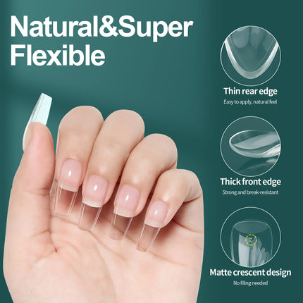 Nailpop Instant Apex Nail Tips Pro Thick Extensions DIY by zapcart