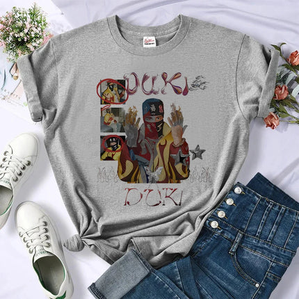 Duki Top Women Graphic Designer Tee All Day Comfort by zapcart