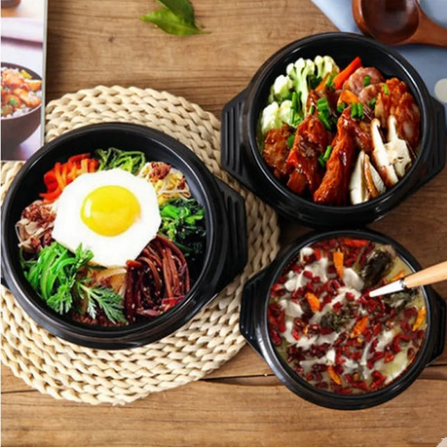Zapcart Dolsot Stone Bowl Set For Bibimbap Lovers Ceramic