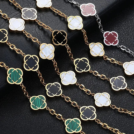 Stylish Petal Chan Bracelets for Men Boys,Waterproof Natural Shell Chain Links Wristband,Birthday Gift by zapcart