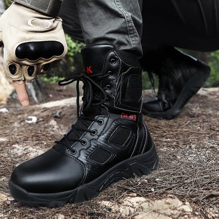 Senlong Outdoor Waterproof Steel Toe Safety Boots For Men by zapcart