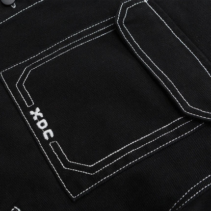 Brother Wang Baggy Denim Jacket Men Large Pocket Oversized by zapcart