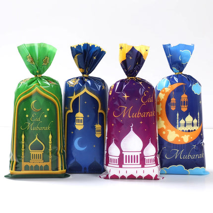 Eid Mubarak Gift Cookie Bags With Straps for Ramadan Decor by zapcart