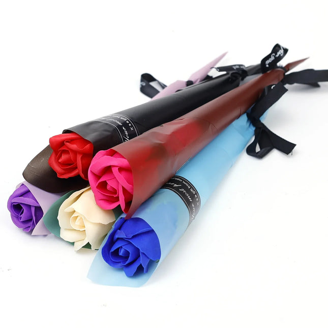 Soap Rose Artificial Flowers Gift For Valentines Day by zapcart