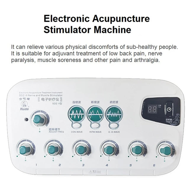 VamsLuna 6Channel Electroacupuncture Stimulator for Nerve by zapcart