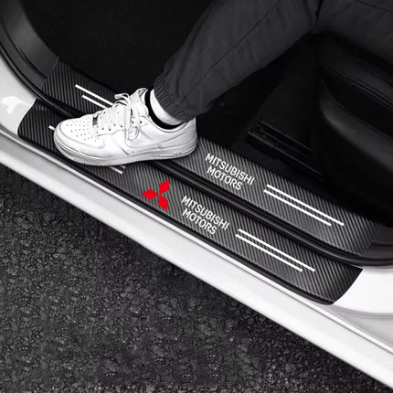 Mitsubishi Carbon Fiber Door Sill Protector For ASX by zapcart