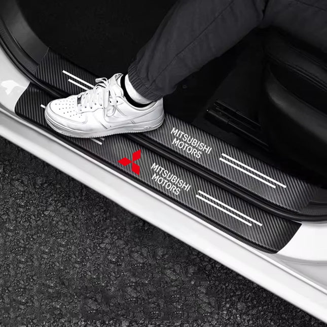 Mitsubishi Carbon Fiber Door Sill Protector For ASX by zapcart