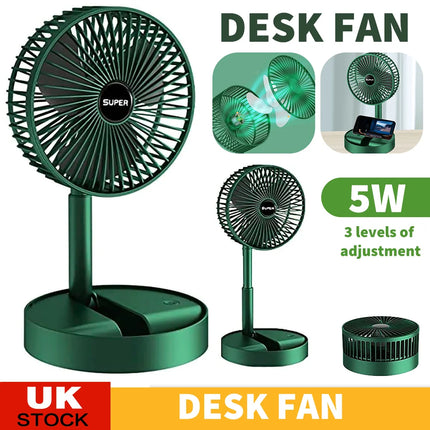 LONENESSL Foldable Desk Fan Silent Breeze For Home Office by zapcart