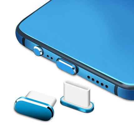 Choice Metal Dust Plugs For iPhone Type C Port 2 Pack Guard by zapcart