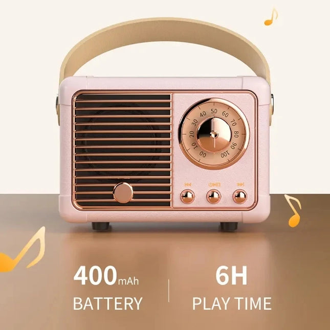Acehe Mini Retro Bluetooth Speaker 5.0 Travel HM11 Stereo by zapcart