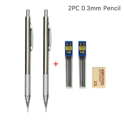 Mechanical Pencil Set 0.3 to 2.0mm Full Metal for Artists by zapcart