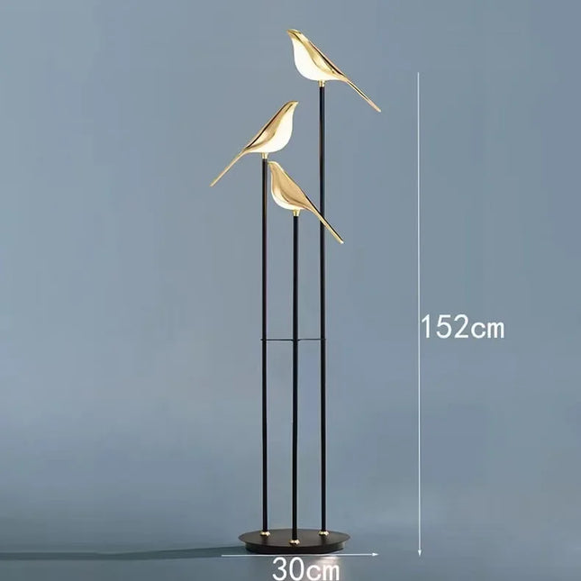 Jiankexing Bird Illumination LED Floor Lamp for Bedroom