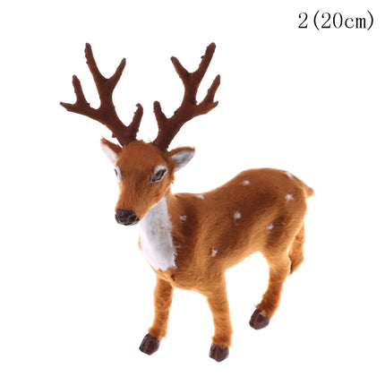 Choice Christmas Reindeer Miniature Plush For Fairy Gardens by zapcart