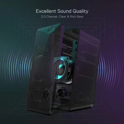 Redragon GS510 Waltz RGB Desktop Speakers For PC Gamers by zapcart