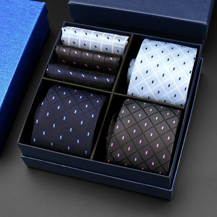 Mens Tie Hanky Set Burgundy Paisley Wedding Gift Box 3pcs by zapcart