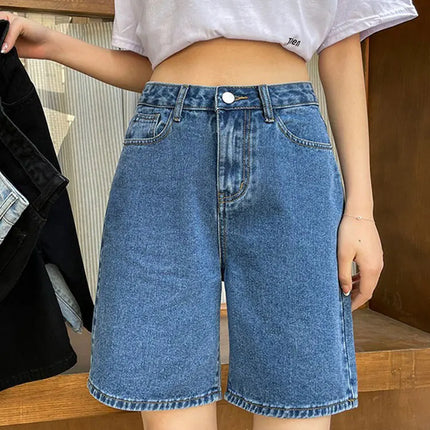 Streamgirl High Waisted Denim Shorts For Women Vintage Look by zapcart