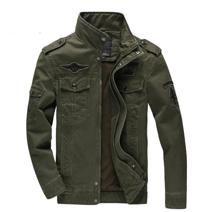 FujianChoice Men Casual Army Cargo Jacket Plus Size M To 6XL by zapcart