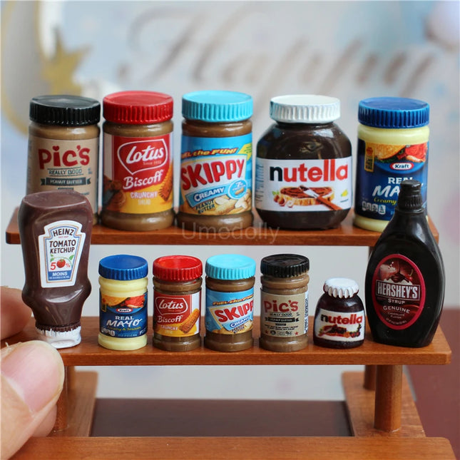 Umedolly 5pc Miniature Dollhouse Food Bottles 1/6 1/12 by zapcart