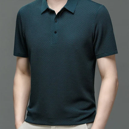 Fujian Choice Mens Polo Shirt Ice Silk Breathable Comfort by zapcart