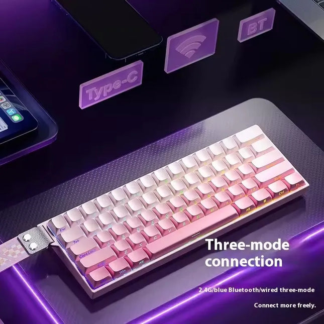 AULA Mini60 Wireless Switch Keyboard TriMode 8000Hz Gamer by zapcart