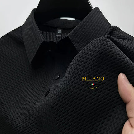 CN Zhejiang Mens Milan Polo Shirt Pattern Quick Dry by zapcart