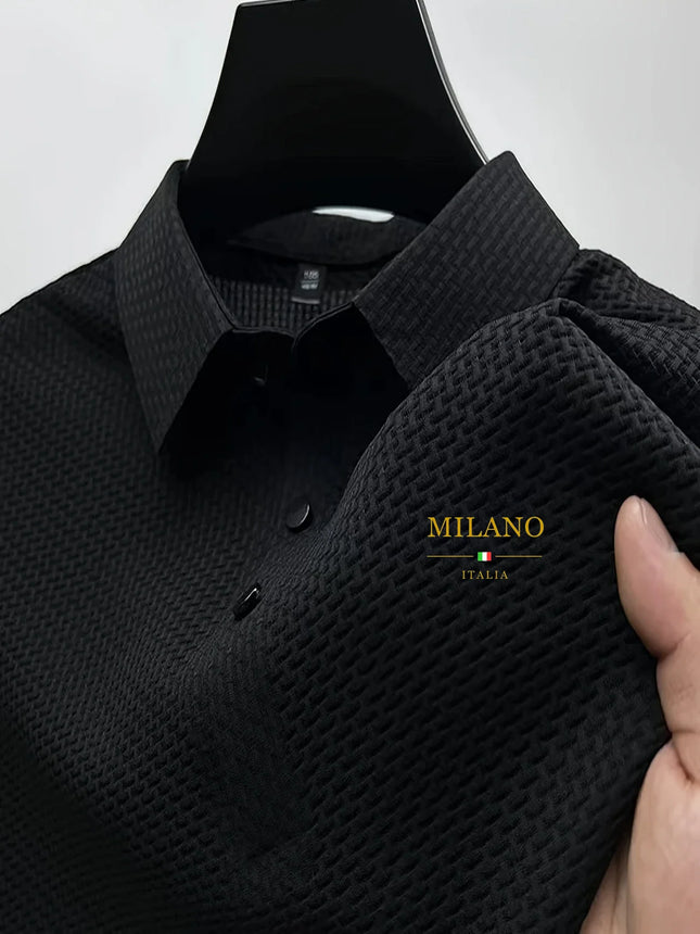 CN Zhejiang Mens Milan Polo Shirt Pattern Quick Dry by zapcart