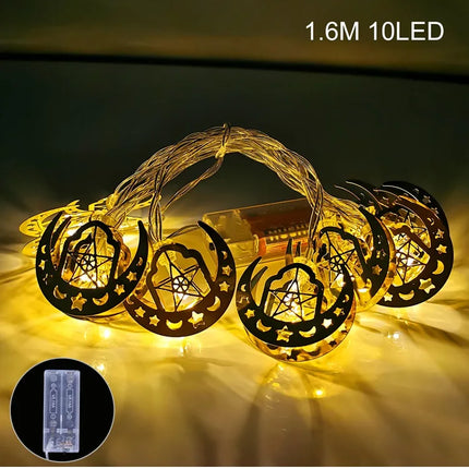 Wayfun Eid Mubarak Moon Star Light String for Ramadan Decor by zapcart