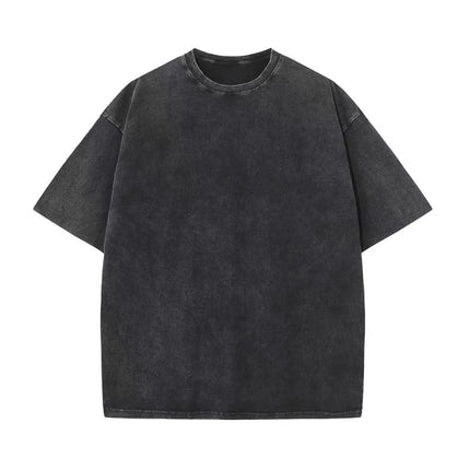 FURCWCN Unisex Cotton Retro T Shirt Drop Shoulder Tee by zapcart