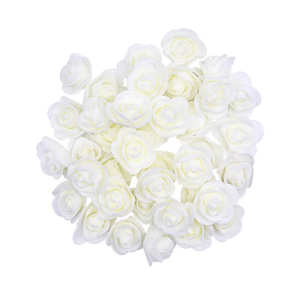 200/100/50 Artificial Rose Heads Foam 3.5cm Artificial Flowers for Rose Bear Valentine Gift Wedding Party Flower Decorations by zapcart