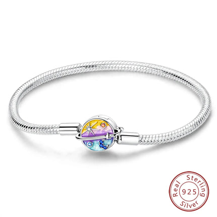 IQMAC Original Sterling Silver 925 Charm Bracelet For Women by zapcart