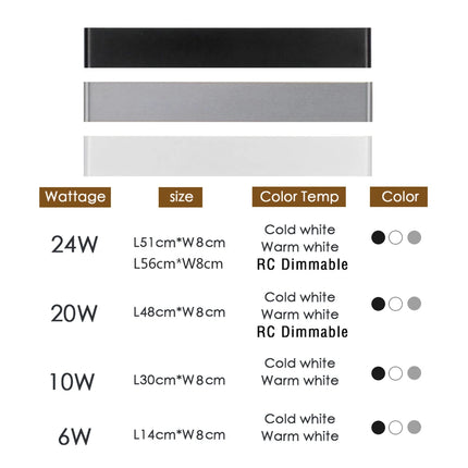 Modern LED Wall Lamp 110/220V | Dimmable Indoor Wall Sconce by zapcart