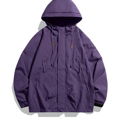 Men Hooded Windbreaker CN Guangdong Waterproof Jacket by zapcart