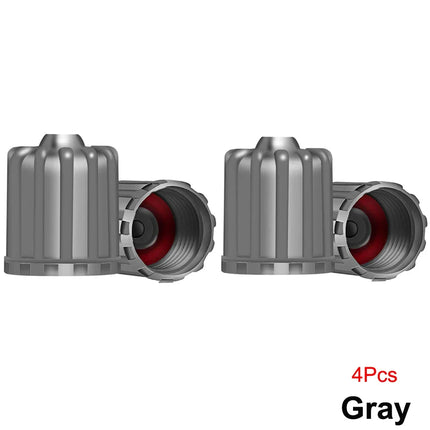 TQQTQQ Tire Valve Stem Caps With O Ring Universal Fit Cars by zapcart