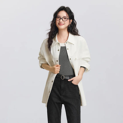Semir Long Sleeve Shirt Women Cotton Oversize Chic Everyday by zapcart
