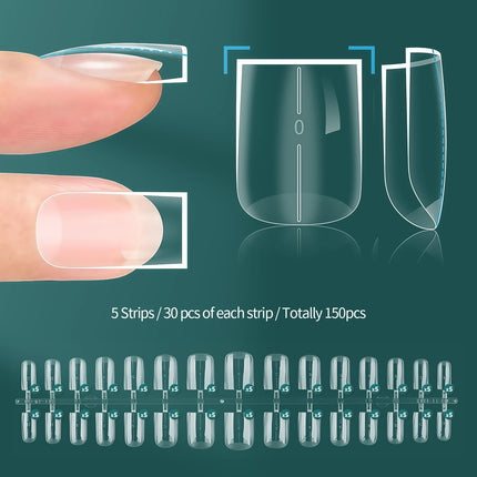 Nailpop Instant Apex Nail Tips Pro Thick Extensions DIY by zapcart