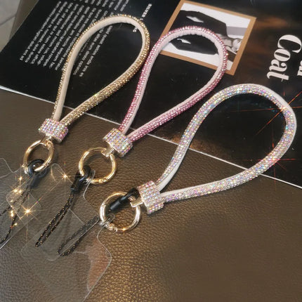 CN Unisex Cell Lanyard Pendant With Rhinestone Diamonds by zapcart
